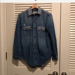 Slightly distressed jean jacket